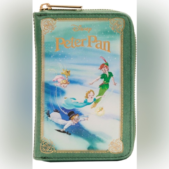 Loungefly Handbags - Loungefly Peter Pan Book Zip Around Wallet, NWT